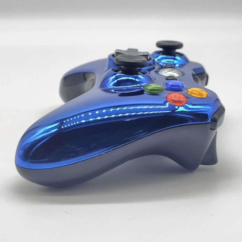 Microsoft Xbox 360 Chrome Blue Special Edition Wireless Controller Model 1403